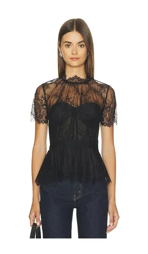Kehlani Lingerie Lace Short Sleeve Bustier Top in . Size 0. Also in 2, 6, 8 - SIMKHAI - Modalova