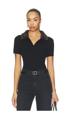 Vayla Short Sleeve Polo in Black. - size L (also in M, S, XS) - SIMKHAI - Modalova