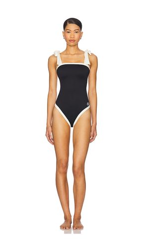 Piper Bow Tie Strap One Piece Swimsuit in Black. - size M (also in XS) - SIMKHAI - Modalova