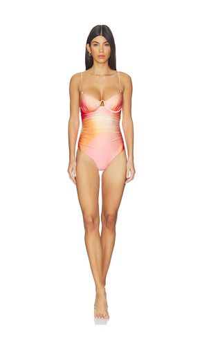 Laine Ruched One Piece in Orange,Red. - size M (also in S, XS) - SIMKHAI - Modalova