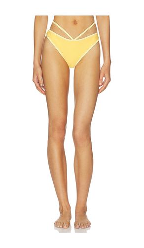 Emmalynn Strappy Bikini Bottom in Yellow. - size L (also in M, S, XS) - SIMKHAI - Modalova