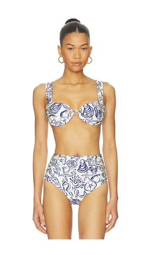 Anniston Ruched Cup Bikini Top in Navy. - size L (also in M, S, XS) - SIMKHAI - Modalova
