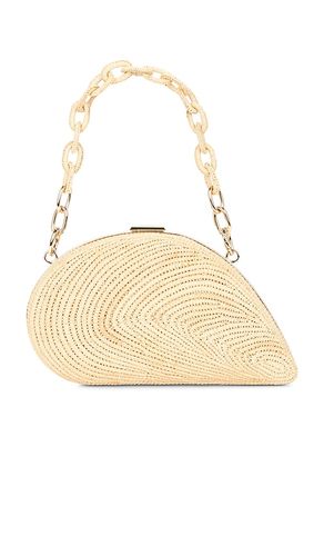 Bridget Raffia Oyster Shell Clutch in - SIMKHAI - Modalova