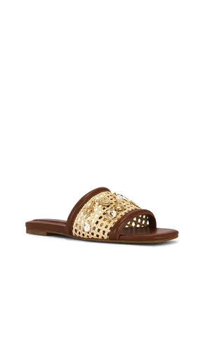 SANDALE CASPIAN RAFFIA NETTED FLAT in . Größe 36. Also in 37, 38 - SIMKHAI - Modalova