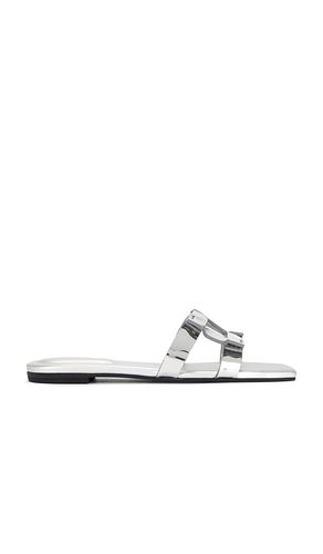 Monogram Flat Slide in Metallic . - size 37 (also in 38) - SIMKHAI - Modalova