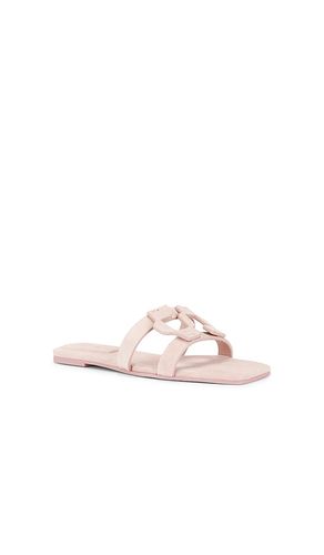 Monogram Suede Flat Slide in . Size 37. Also in 38 - SIMKHAI - Modalova