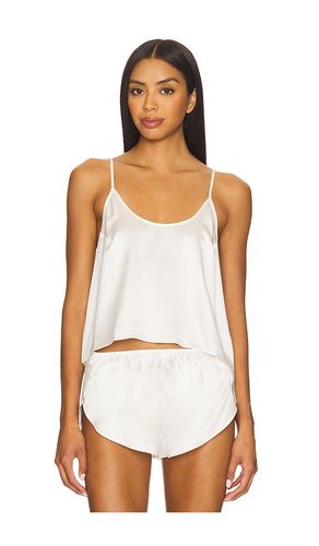 Celine Open Back Cami in White. - size L (also in M, S) - Journelle - Modalova