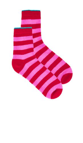 Tipped Stripe Socks in Pink - JUMPER 1234 - Modalova