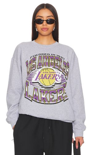 Lakers Chrome Lines Crew Sweatshirt in . Taglia XL/1X - Junk Food - Modalova