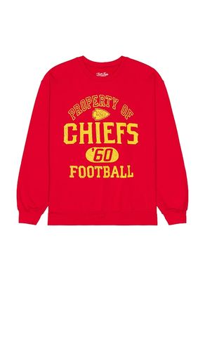 Chiefs Property Crew Fleece Sweatshirt in Brown. - size L (also in M, S, XL/1X, XS) - Junk Food - Modalova