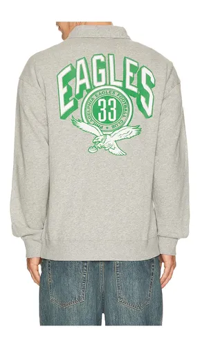 Eagles Flocked Quarter Zip Sweatshirt in . Size L. Also in M, S, XL/1X - Junk Food - Modalova