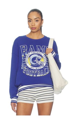 Rams Striped Rib Crew Sweatshirt in . Taglia L. Also in M, S, XL/1X - Junk Food - Modalova