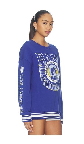 Rams Striped Rib Crew Sweatshirt in Blue. - size S (also in M, L, XL/1X) - Junk Food - Modalova