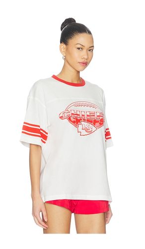Chiefs Oversized Stripe Ringer Tee in . Size L. Also in M, S, XL/1X, XS - Junk Food - Modalova
