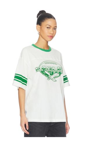 Eagles Oversized Stripe Ringer Tee in . Size L. Also in M, S, XL/1X - Junk Food - Modalova