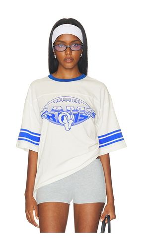 Rams Oversized Stripe Ringer Tee in . Size L. Also in M, S, XL/1X, XS - Junk Food - Modalova