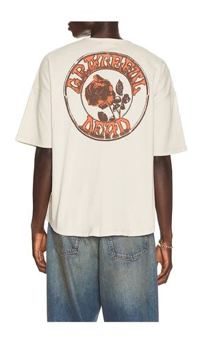 Grateful Dead Rose Baseball Jersey in White. - size L (also in M, S, XL/1X) - Junk Food - Modalova