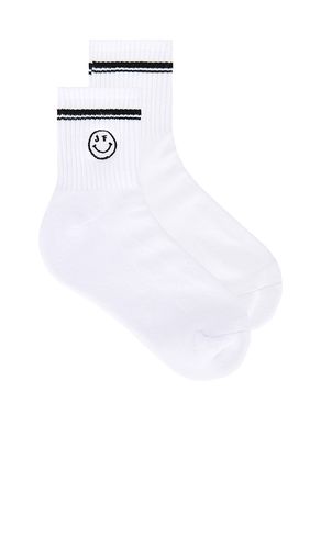 Junk Food JF Smiley Sock in White - Junk Food - Modalova