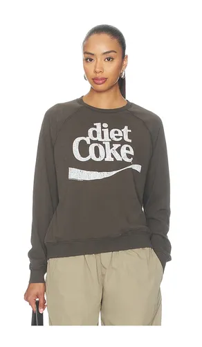 Diet Coke Raglan Crew Fleece Sweater in Black. - size M (also in S, XS) - Junk Food - Modalova