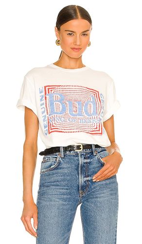 Budweiser Psych Pattern Tee in White in White. - size L (also in M, S, XL, XS) - Junk Food - Modalova