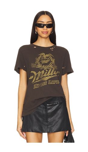 Miller High Life Vintage Destroy Tee in Brown. - size L (also in M, S, XS) - Junk Food - Modalova