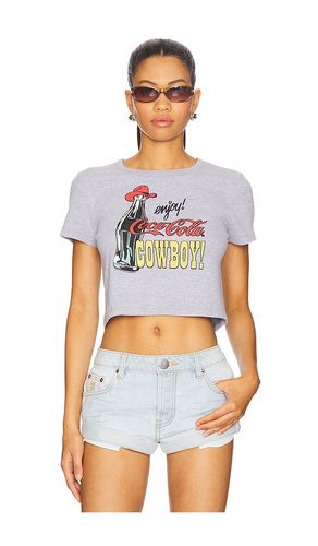 Enjoy Coke Cowboy Baby Tee in Grey. - size L (also in M, S, XL, XS) - Junk Food - Modalova