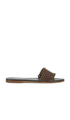 Cala Asymmetric Linen Slide in Brown. - size 10 (also in 6, 7, 8, 9) - Kaanas - Modalova