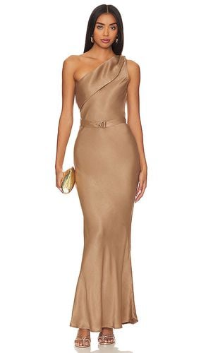 Angelique Midi Dress in Tan. - size L (also in M, S, XS) - Karina Grimaldi - Modalova