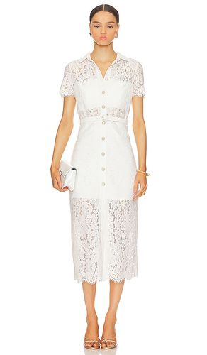 Vestido midi loretta en color talla L en - White. Talla L (también en M, S, XS) - Karina Grimaldi - Modalova