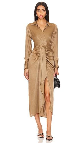 Willow Midi Dress in Taupe. - size L (also in XS) - Karina Grimaldi - Modalova