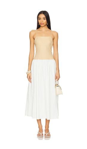 Clara Combo Dress in Neutral. - size L (also in M, S) - Karina Grimaldi - Modalova