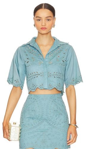 Georgia Blouse in Blue. - size L (also in M) - Karina Grimaldi - Modalova