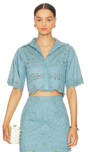 Georgia Blouse in Blue. - size L (also in M, XS) - Karina Grimaldi - Modalova