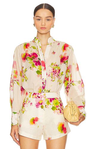 Felicity print blouse in color white size L in - White. Size L (also in M, S, XS) - Karina Grimaldi - Modalova