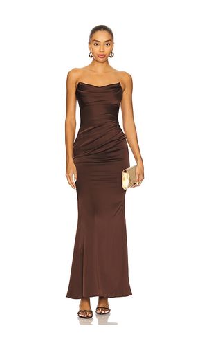 Taylor Gown in Chocolate. - size L (also in XS) - Katie May - Modalova