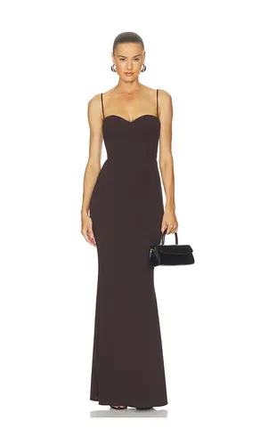 Yasmin Gown in Chocolate. - size M (also in S, XL) - Katie May - Modalova