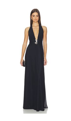 Plunge Neckline Mesh Halter Dress in . Size S. Also in XS - Kate Barton - Modalova