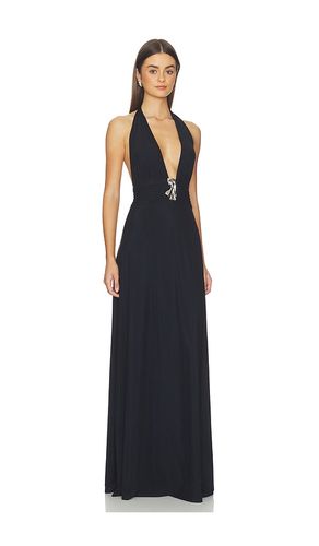 Plunge Neckline Mesh Halter Dress in . Size S. Also in XS - Kate Barton - Modalova