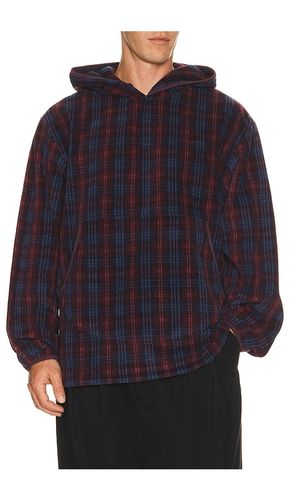Fleece Check Button Hoodie in - KAPPY DESIGN - Modalova