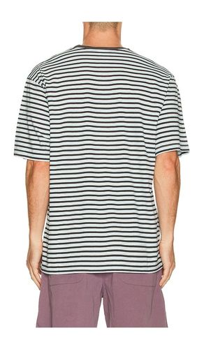 Indigo Stripe Half Tee in - KAPPY DESIGN - Modalova