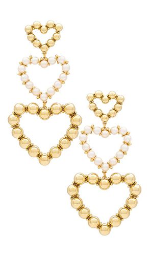 Pendientes vistosos ashton pearl en color oro metálico talla all en - Metallic Gold. Talla all - Kendra Scott - Modalova