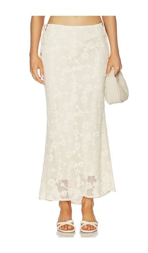 Lace Side Tie Maxi Skirt in Ivory. - size S (also in XS, M, L, XL) - Kulani Kinis - Modalova