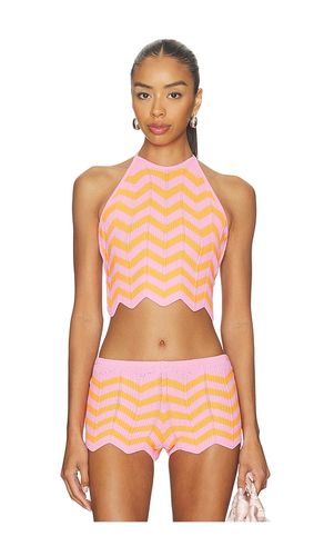 Chevron Knit Halter Crop Top in . Taglia S. Also in M, L, XL - Kulani Kinis - Modalova