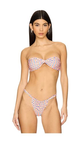 Twist Bandeau Bikini Top in Orange. - size L (also in S, XL, XS) - Kulani Kinis - Modalova