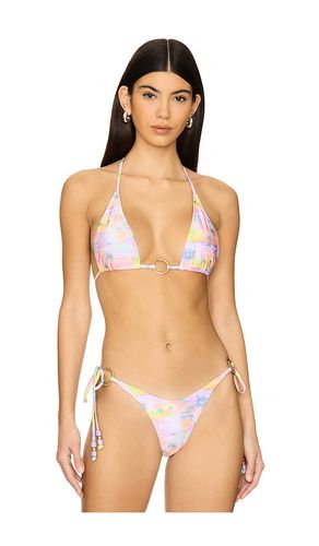 Ring Halter Bikini Top in Pink. - size L (also in M, S, XL, XS) - Kulani Kinis - Modalova