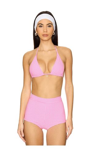 Classic Tie Halter Bikini Top in Pink. - size L (also in XS) - Kulani Kinis - Modalova