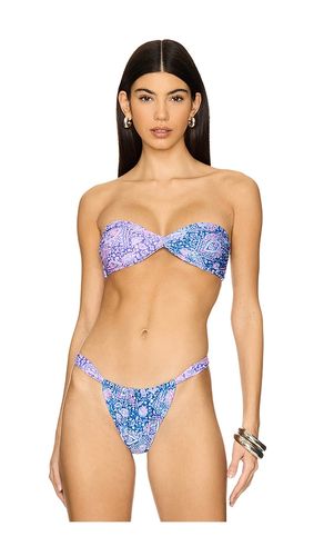 Twist Bandeau Bikini Top in Navy. - size L (also in M, S, XL, XS) - Kulani Kinis - Modalova