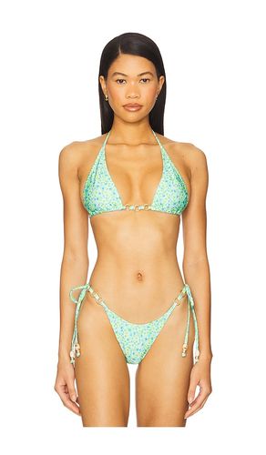 Trio Ring Triangle Bikini Top in Green. - size L (also in S) - Kulani Kinis - Modalova