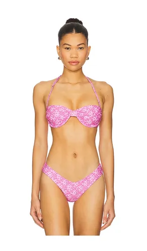 Retro Balconette Bra Bikini Top in Pink. - size S (also in XS) - Kulani Kinis - Modalova