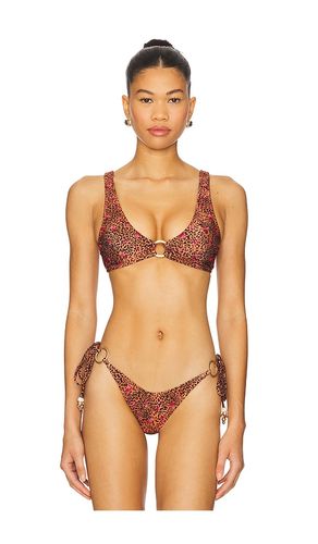 Ring Contour Crop Bikini Top in Brown. - size M (also in S, XS) - Kulani Kinis - Modalova